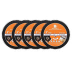 HSS Circular Saw Blade 3inch - BRSCHNITT 5pcs 72T 10mm Bore Cutting Discs for Wood, Copper, Aluminum, Plastic and Soft Metal