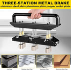 Three Station Edge Roller Bender 0-90° Bending Angle，Sheet Metal Bender Edge Roller 3 Station Design Edge Roller，Suitable for Sizes 29 to 22 Steel, Making 5/8 "to 4" (16 to 102 mm) Elbows