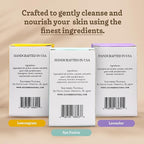 Southern Natural Goat Milk Soap Bar (Variety 3 Pack) Lavender, Lemongrass, Spa Fusion - For Dry Sensitive Skin. Natural Handmade Soap For Face and Body.(Each Bar 4-4.5 oz)