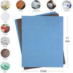 9x11 inch 10 Sheets Sandpaper, Wet or Dry 7000-15000 Grit 5 Assortment Sand Paper, Extra Fine Precision Abrasive Pads for Automotive Sanding, Wood Turing Finishing, Metal Furniture Polishing
