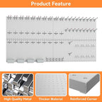 WALMANN Metal Pegboard Kit with Accessories for Wall Garage Tools Storage Pegboard System for Garage, Workbench, Modular Peg Board Tool Organizer Board with Hooks(Grey)