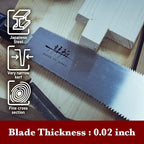 SUIZAN Ryoba Double Edge Saw 8" - Professional Japanese Pullsaw Handsaw Woodworking Tools