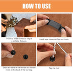 2PCS Tape Measure Holder for Belt, Tapes Measure Belt Clip, Belt Tool Holder for Measuring Tapes Drill, Impact Driver Any Tape Holster with a Clip.