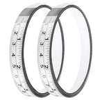 Adhesive Measuring Tapes,Steel Self Tape Measure,1/2" Wide Imperial & Metric Ruler Sticker, Stick On Table Saw and T Track for Woodworking, Drafting (White, Left to Right 78" 2PCS)