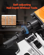 VEVOR Framing Nailer, 2" to 3-1/2" 21 Degree Full Round Head Pneumatic Framing Nailer with Dual Trigger Modes & Tool-Less Depth Adjustment, 80-120PSI Pro Air Nail Gun for Framing Flooring Decking