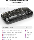 Precision Screwdriver Set - 48 in 1 screwdriver bit set Magnetic Small Screwdriver Set with Case, mini screwdriver set for Computer, Laptop, iPhone, MacBook, PC, Game Console, Eyeglass(48-IN-1)