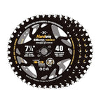 7 1/4 Inch Framing Circular Saw Blade-3Pack, 40T ATB Carbide Teeth, Lightweight for Cordless Saws. Super Thin Kerf for Cutting Wood, Plywood, MDF, OSB, Hardwood, Softwood & More.