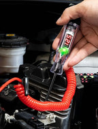Automotive Test Light with 5-120V LED Digital Voltage Display, Circuit Tester Automotive with Voltmeter & Dual Color Polarity Indicator, Electrical Test Pen with Long Probe for Car RV Fuse Checker