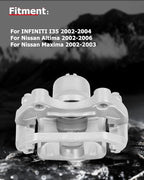cciyu Front Left Brake Caliper Assembly w/Bracket 19B2690 2002 2003 2004 For Infiniti For I35,2002 2003 2004 2005 2006 For Nissan For Altima,2002 2003 2008 For Nissan For Maxima