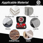 Diamond Core Drill Bit Set - 11pcs (6/8/10/25/35/50/65mm+10mm Finger Milling Bit+50mm Beveling Chamfer Bit+Hex+4.5'' Saw Blade) Hole Saw Kit for Porcelain Ceramic Tile Marble Granite