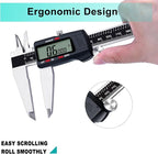 Kynup Micrometer Caliper Tool, 12Inch Digital Caliper, Vernier Caliper with Stainless Steel, Large LCD Screen, Auto - Off Feature, Inch Metric Fraction Conversion