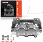 A-Premium Disc Brake Caliper Assembly with Bracket Compatible with Select Jeep Models - Commander 2006-2010, Grand Cherokee 2005-2010, Sport Utility - Front Right Passenger Side