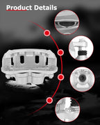 cciyu Front Left & Right Brake Calipers Assembly w/Bracket 18B5056 18B5057 For Chevy For Captiva Sport/For Equinox,For Pontiac For Torrent,For Saturn For Vue,For Suzuki For XL-7