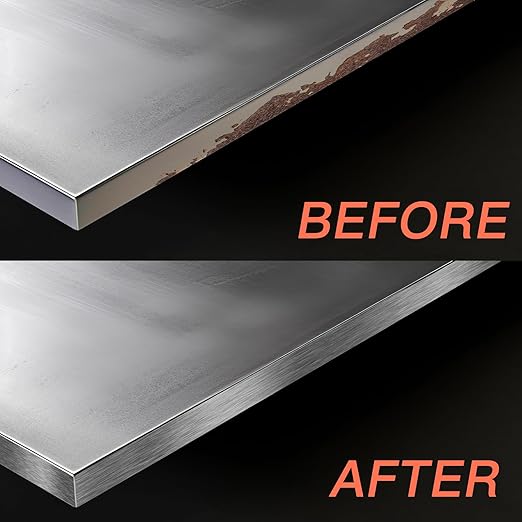 GSCIT Club Grey Silver Edge Banding, 1/2 Inch x 25ft Aluminum Brushed Edge Banding PVC Edge Trim for Cabinet Repair Furniture