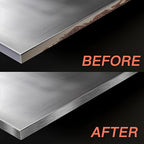 GSCIT Club Grey Silver Edge Banding, 1 1/2 Inch x 100ft Aluminum Brushed Edge Banding PVC Edge Trim for Cabinet Repair Furniture