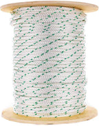 Rope and Cord Double Braid Pulling Rope – Super Strong Composite Rope with Built-in Pulling Eyes (5/16" | 600' Spool)