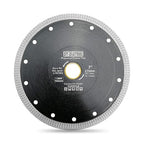 DT-DIATOOL Diamond Tile Blade 7 Inch Diamond Turbo X Mesh Rim Segement Circular Saw Blade for Procelain Ceramic Stoneware Marble Granite Fits 5/8"-7/8" Arbor
