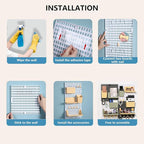 PegBoard Wall Organizer, Plastic Wall Pegboard Kit, 2 White Pegboard and 10 Pegboard Accessories, Wall Mount Pegboard with Hooks, Wall Display Peg board for Home and Office, 19.5” x 9.5”