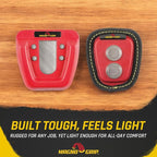 MagnoGrip 002-290 Quick Snap Magnetic Tape Measure Holder - Heavy-Duty, Durable, Hands-Free Magnetic Holder for Construction, Carpentry, & Tool Belts - Ideal for Professionals & DIY Enthusiasts, Red