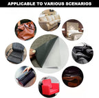 Leather Repair Patch Self-Adhesive Leather Patches for Furniture Couch Sofa Car Seats, PU Vinyl Leather Repair Tape Kit to Fix Office Chairs, Cabinets, Handbags (Dark Gray, 3.9 X 78.7 inch)