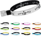 100 Colored Wristbands for Concerts & Parties - Lightweight, Disposable, Silver
