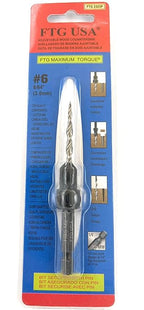 FTG USA Adjustable Wood Countersink Drill Bit #6 (9/64") with Tapered Drill Bit for Woodwork
