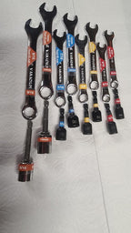 Wrench Label Set, Tool-ID, 13 Colors, Coded PER Size, 8-25 mm & 1/4-7/8 SAE