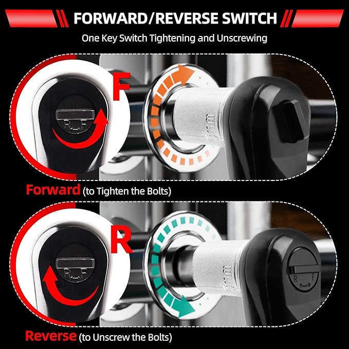 dogtooth Cordless Electric Ratchet Wrench Set, 35 Ft-lbs, 300 RPM, 16.8V Cordless Ratchet Wrench 3/8", fast Charger, 6 Sockets, 1-Pack 1500mAh Lithium-Ion Batteries, Variable Speed Trigger