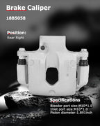 cciyu Rear Right Brake Caliper Assembly w/Bracket 18B5058 For Buick For Enclave,For Cadillac For XTS,For Chevy For Traverse,For GMC For Acadia/For Acadia Limited,For Saturn For Outlook