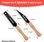 GARTOL Hand Saw for Wood Cutting, 2-Piece Japanese Pull Saw with 6-Inch Flush Cut & Double-Edged SK5 Flexible Blade & Wooden Handle, Precision Woodworking Tools for DIY, Crafting, Carpentry, Trim Work