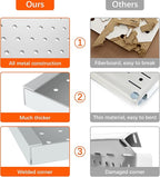 WALMANN Metal Pegboard Panels for Wall Garage Tools Pegboard for Garage, Workbench, Peg Board Tool Organizer Board(Pack of 2, Grey)