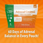 Jigsaw Health Adrenal Cocktail + Wholefood Vitamin C | with Potassium Bicarbonate, Sea Salt, and Acerola Cherry Extract | 60 Servings (Packets)