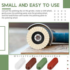 9 Pcs Felt Flap Disc Abrasives Buffing Polishing Wheel and Compounds Set 5 Pcs Wool Polishing Disc 4 Compound Wool Buffing Wheel Pad for Angle Grinder