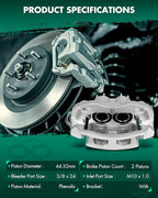 SCITOO Rear Right Brake Caliper With Bracket 18-B4752 Compatible For Ford For Excursion 2000-2005 For Ford For F-250 Super Duty 2000-2004 For Ford For F-350 Super Duty 2000-2004