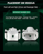 SCITOO 18-B4910 18-B4911 Front Left & Right Disc Brake Calipers Assembly w/Bracket For Chevy For Malibu,For Pontiac For G6/For Solstice,For Saturn For Aura/For Sky