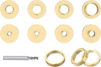 11 Pcs Premium Brass Router Template Guides Set - Fit Any Routers Sub-Base of The Porter Cable Style Router Bushing Guide Set with Carrying Case