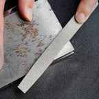 YKLP 8inch Diamond Coated Round File Plastic Handle Hand Tools for Grinding on Glass, Stone, Marble, Rock, Bone 120 Grit2