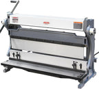 KAKA Industrial Sheet Metal Brake, 30 inch Shear and Slip Roll Combo 3-in-1 | 20-Gauge Capacity Heavy Duty Bending Machine with Back Gauge and Segment Fingers for Metal Fabrication