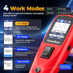 Autel PowerScan PS100 Automotive Circuit Tester 2.0, 12-24V Power Circuit Probe Tool, Auto Electrical Short Open Circuit Finder, AC/DC/Resistance/Component/Signal/Test Tool, w 20ft Extension Cable
