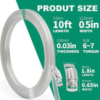 10FT Hose Clamps,304 Stainless Steel Hose Clamp Assortment Kit DIY Metal Strapping with Holes+8 Fasteners,Adjustable Worm Gear Large Hose Clamps Metal Band Screw Clamp Straps for Pipe,Duct,Tube