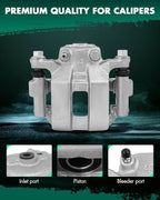 SCITOO Rear Left+Right Brake Calipers With Bracket 19B2792 19B2793 Compatible For Infiniti G35 2003-2005 For Nissan 350Z 2003-2005 For Nissan Murano 2003-2007 For Nissan Quest 2004-2009