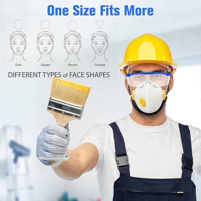 100 Pairs Safety Goggles Bulk Protective Glasses for Shooting Lab Safety Goggles Over Glasses for Kids Adult