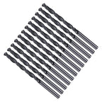 Drill Bit, 11/64" Cutting Diameter, 4241 HSS Nitriding Black 118° Cutting Angle Versatile Jobber Bits - (Applications: for Drilling Plastic Wood Soft Metal), 12-Pieces