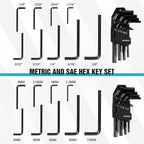 DURATECH 121-Piece Mechanics Tool Kits, Include SAE/Metric Sockets Set, 72-Tooth Drive Ratchet, 40-in-1 Magnetic Screwdriver, and Hex Keys with Carrying Tool Box for Auto Repair