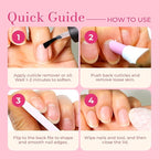 Ceramic Pusher Files for Nails, Manicure Fingernail Files with Cases, Professional Precision Filing Cuticle Remover, Manicure Stick, 2 Pieces