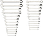GEARWRENCH 25 Pc. Combination Ratcheting Wrench Set, SAE/MM - 86700