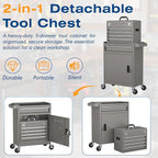 5-Drawer High Capacity Rolling Tool Chest, Removable Toolbox on Wheels Organizers, Lockable Tool Box Tool Storage Cabine with Drawers and Wheels for Workshop and Warehouse