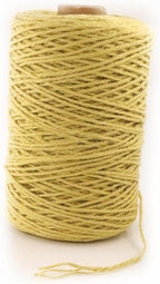 3mm x 1000 Feet Yellow Jute Rope, Twine for Gardening Tomato Climbing Plant Tie Floristry Crafts Gift Wrapping Packing Decor