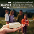 Tea Tree Bar Soap for Men and Women, Made with Organic Ingredients, Handmade in the USA, Moisturizing and Therapeutic for Face/Body, Soap Bar for Sensitive Skin
