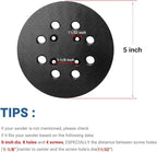 5 Inch 8 Hole Hook and Loop Sander Backing Pad Replacement for Craftsman 315112170, 315116940, 315116950, 315112180, 315279870 and Craftsman ROS Model 315 Random Orbit Sander Replacement Pad